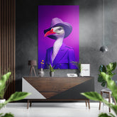 Lady Bird Brushed Aluminum Dibond Wall Art.